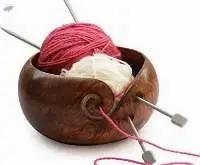 Wooden Yarn Bowl a