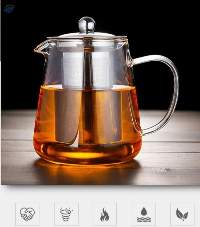 Tea/Coffee Pot with s. Steel Filter and Lid