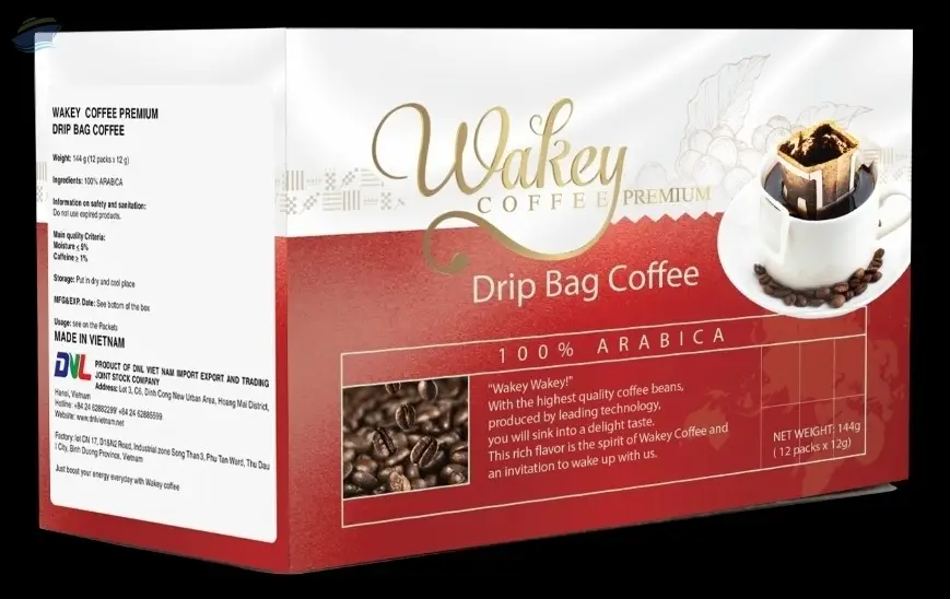 Wakey Drip Bag Coffee (Black coffee) - Premium