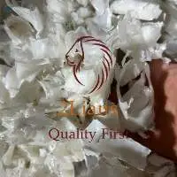 Hdpe milk bottle bales plus some shreds