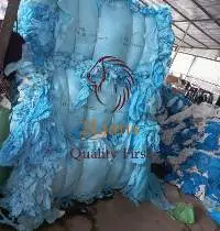 LDPE Banana Film Baled Blue and White Mixed