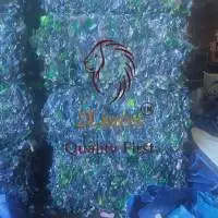 PET Bottle on Bales Blue