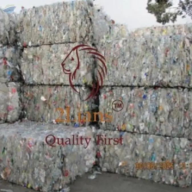 PET Bottle On Bales Contain 35-40% trays