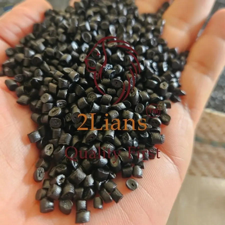 HDPE PE 100 recycled pellets black