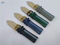 Imported Leather Watch Straps With Golden Buckle