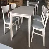Dining Table T135 ,Oak , chair (RW, Fabric)