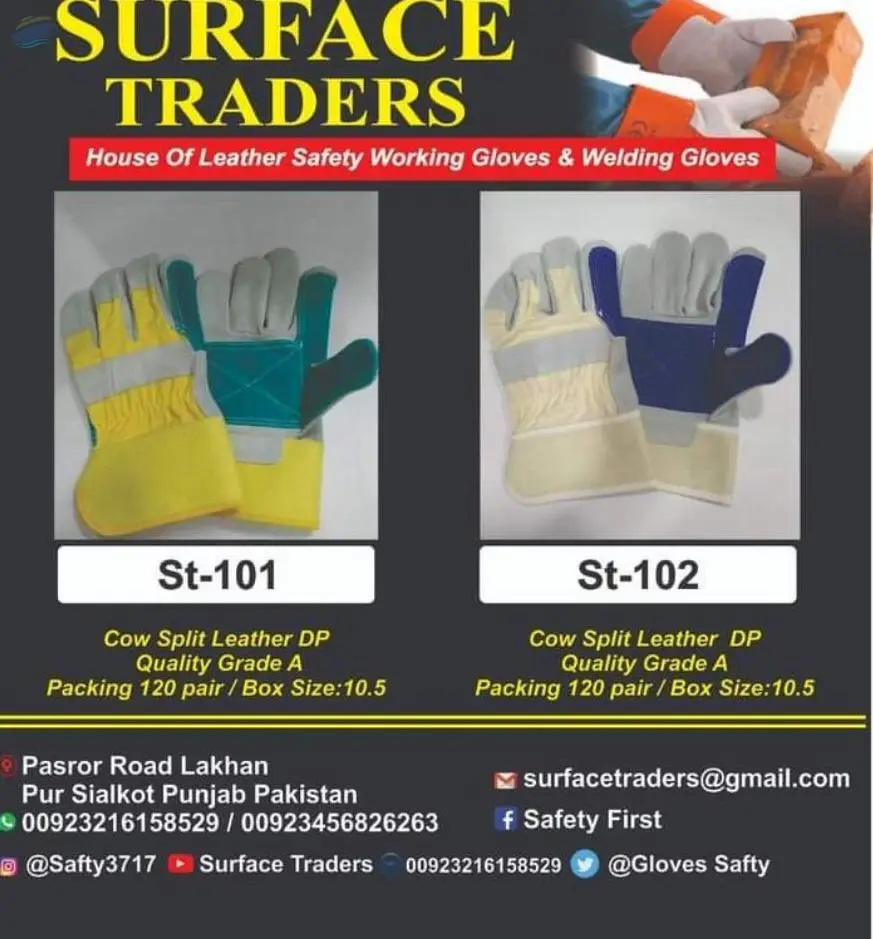 Industrial Safety Leather Gloves
