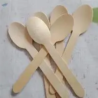 Disposable Wooden Spoon, Knife, Fork