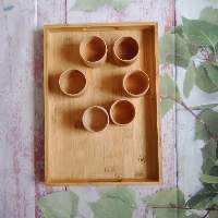 Logo Customize Bamboo Rectangular Serving Tray