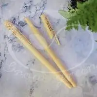 Reusable Customize Logo Bamboo Pen
