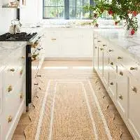 Cat Rug Runner Scallop Jute