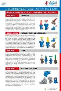 Ammonia Refrigeration Stop Valves and Controls