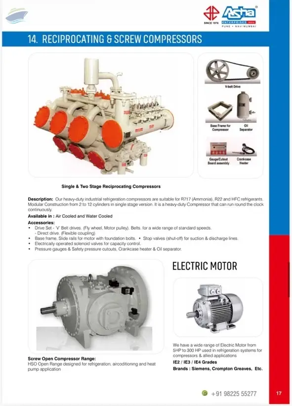 Ammonia Refrigeration Compressors