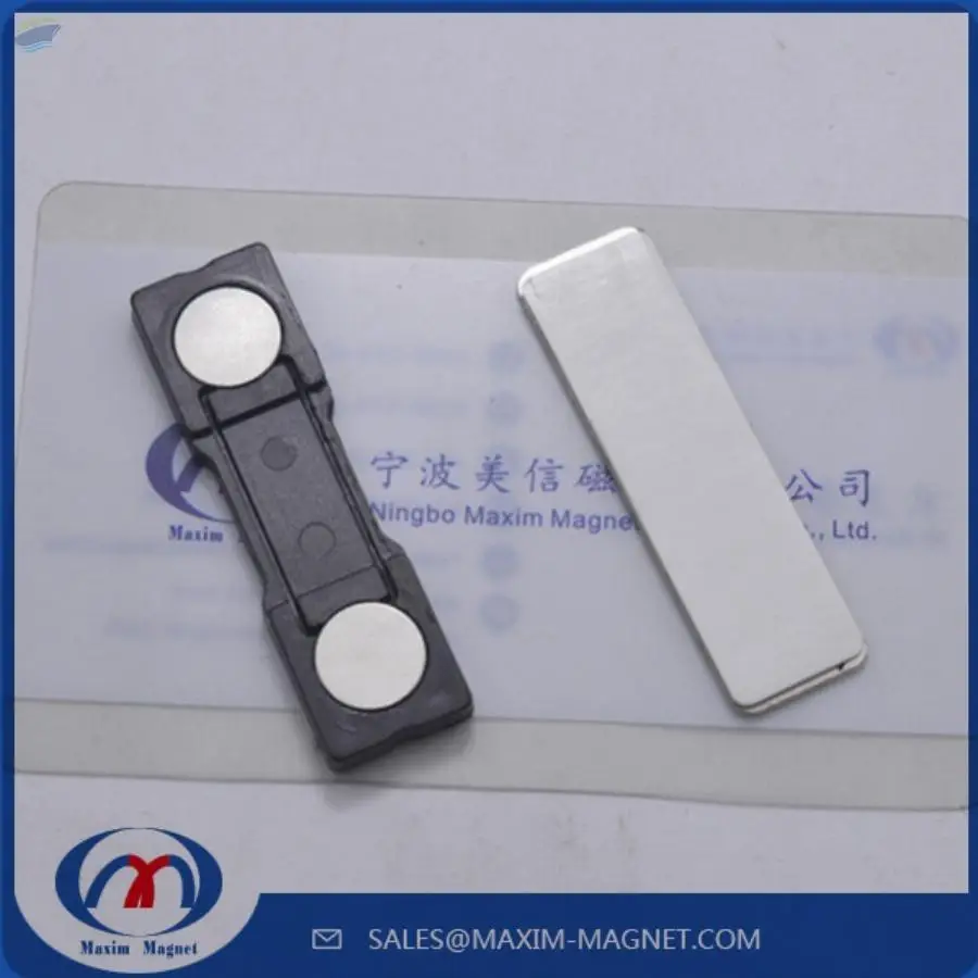 Magnetic Name Badge With 2pcs Disc Magnets