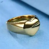 Personalized Heart Signet Ring