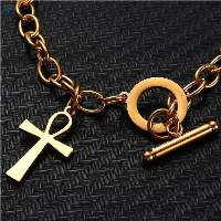 T Toggle Clasp Chain Bracelet