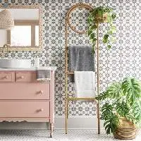 Rattan Towel Rack