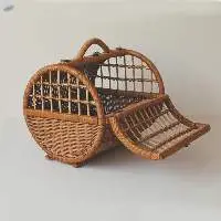 Rattan Pet Carrier