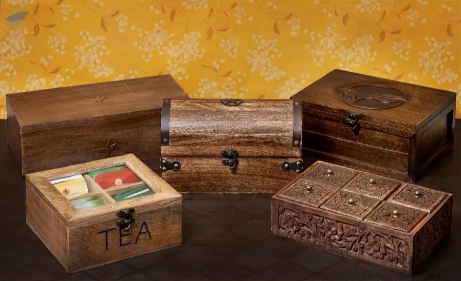 Wooden Tea Boxes For Special Teas by Eximious India. Supplier from