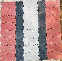 Zebra Shape Concrete Interlocking Tiles 80MM