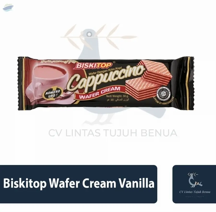 Biskitop Wafer Cream 27gr Cappuccino