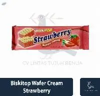 Biskitop Wafer Cream 27gr Strawberry