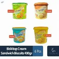 Biskitop Cream Sandwich Biscuits 400gr Coconut