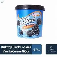 Biskitop Black Cookies Vanilla Cream 400gr