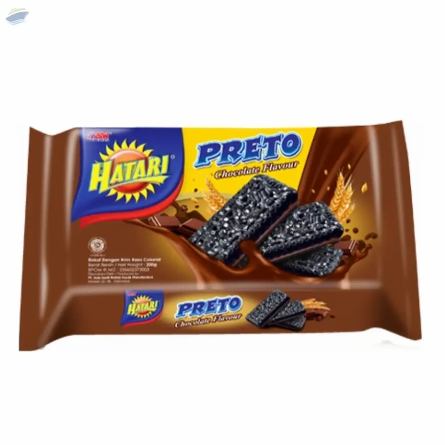 Hatari Preto Cream Biscuits 190gr Chocolate