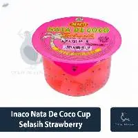 Inaco Nata De Coco Cup 200gr Selasih Strawberry