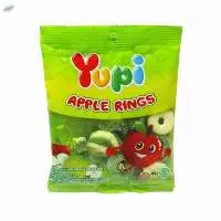Yupi Gummy Candies 45gr Apple Rings