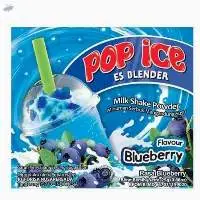 Pop Ice Milk Shake Drink 25 gr Blueberry