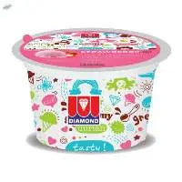 Creamy Ice Cream Cup Diamond 75ml Strawberry
