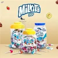 Milkita Lollypop Milk Candy Jar