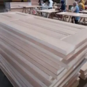 Meranti Solid Wooden Panels Door
