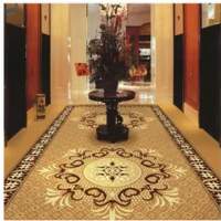 Brown Flower PVC Carpet Flooring
