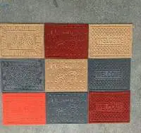 Polyester Embossed Flat Door Mat
