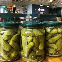 Pickled Cucumber in Jars