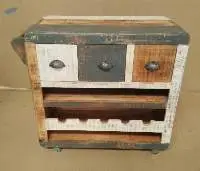 Wooden Wine Troly