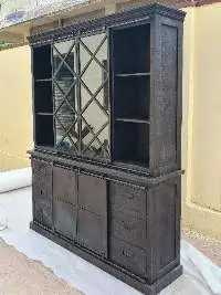 Iron Mango Wood 2 Part Cabinet