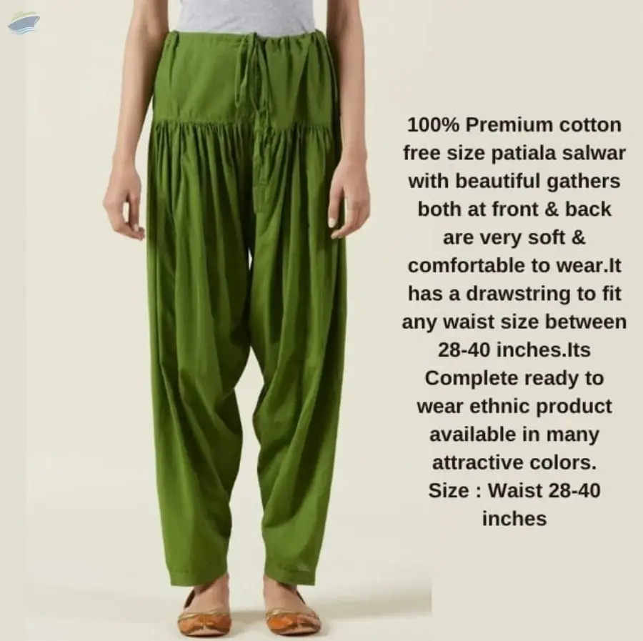 100% Premium Cotton Free Size Patiala Salwar