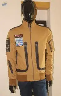 AR -0012 Mens Canvas Bomber Jacket