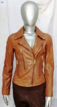Womens Brown Leather Jacket AR-L0033