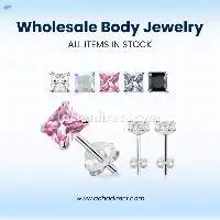 Wholesale Pair of 925 Sterling Silver Ear Studs