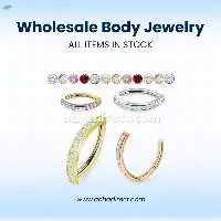 Wholesale Surgical Steel Hinged Belly Banana