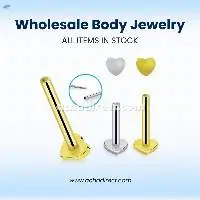 Wholesale Titanium G23 Threadless Labret Post