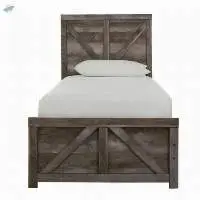 Twin Crossbuck Panel Bed for Kids