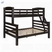 Wood Black Twin Over Full Bunk Bed