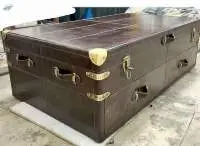 Coffee Trunk (Top Storage & Bottom Drawer)