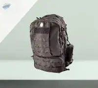 Brown Polyester Laptop Backpack
